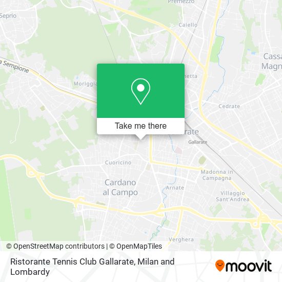 Ristorante Tennis Club Gallarate map