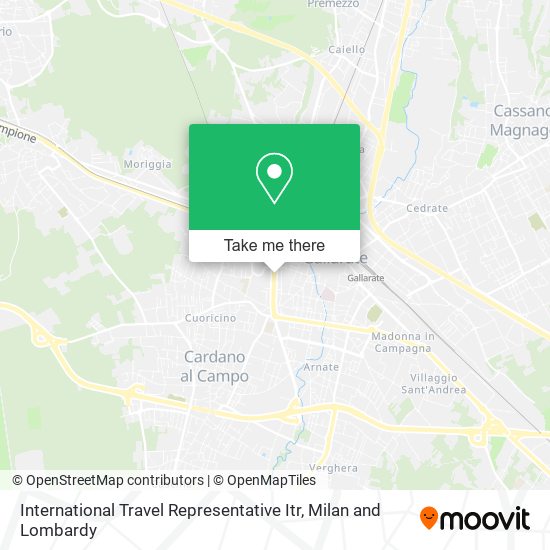 International Travel Representative Itr map