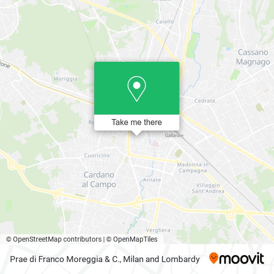 Prae di Franco Moreggia & C. map