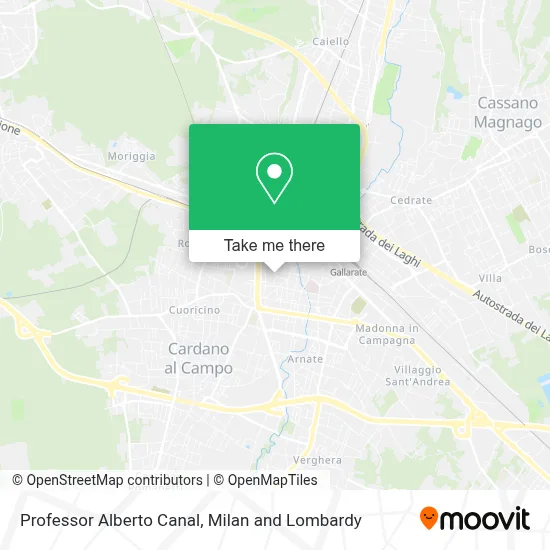 Professor Alberto Canal map