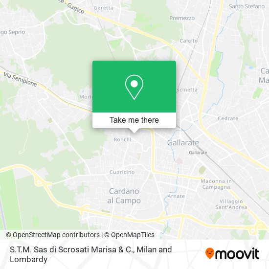 S.T.M. Sas di Scrosati Marisa & C. map