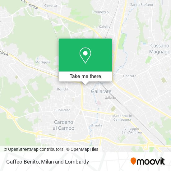 Gaffeo Benito map