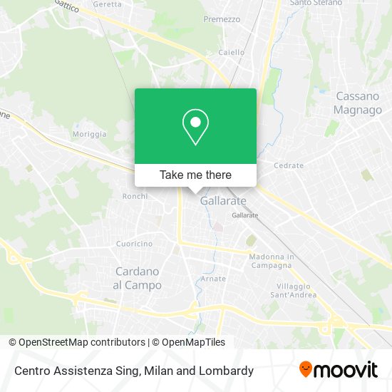 Centro Assistenza Sing map