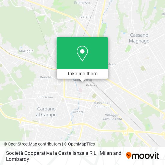 Società Cooperativa la Castellanza a R.L. map