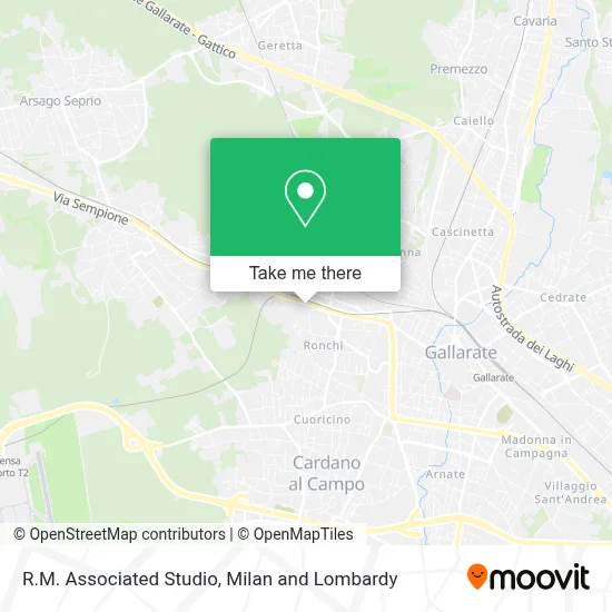 R.M. Associated Studio map