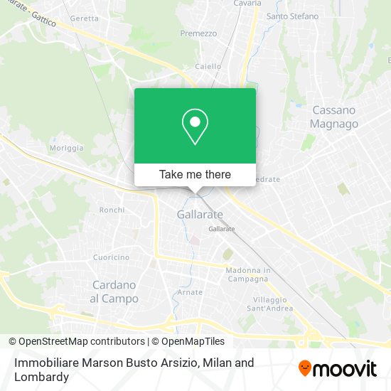 Immobiliare Marson Busto Arsizio map