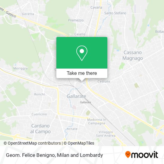 Geom. Felice Benigno map