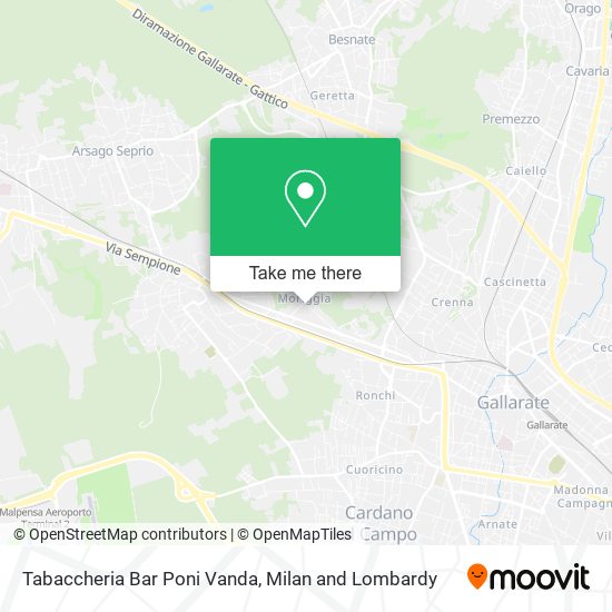 Tabaccheria Bar Poni Vanda map
