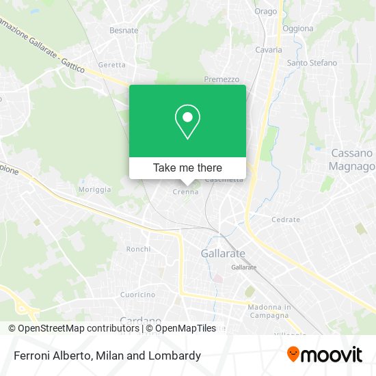 Ferroni Alberto map