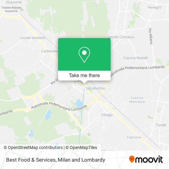 Best Food & Services map