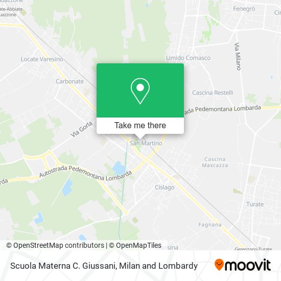 Scuola Materna C. Giussani map