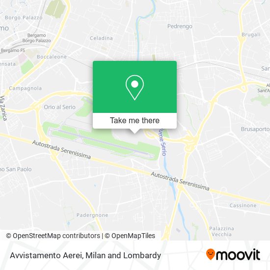 Avvistamento Aerei map