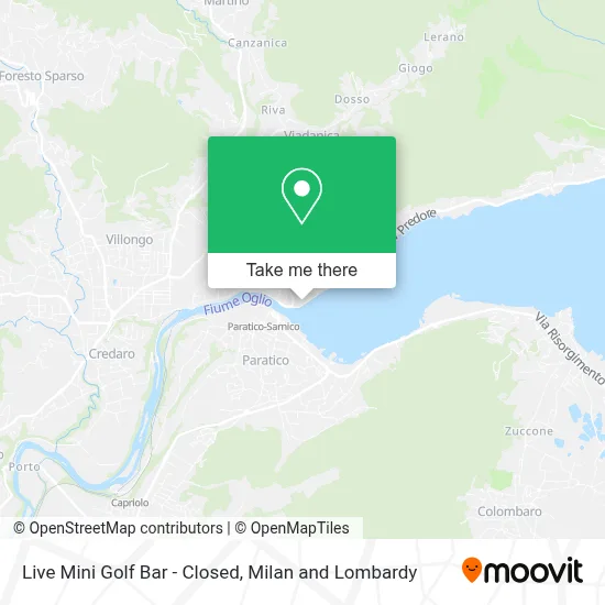 Live Mini Golf Bar - Closed map