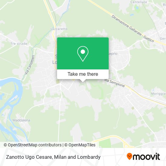 Zanotto Ugo Cesare map