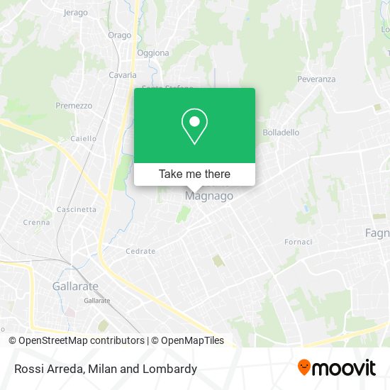 Rossi Arreda map