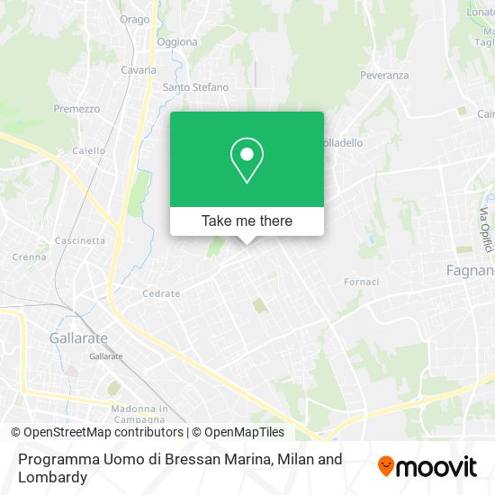 Programma Uomo di Bressan Marina map