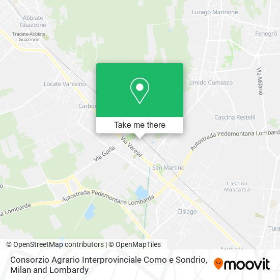 Consorzio Agrario Interprovinciale Como e Sondrio map