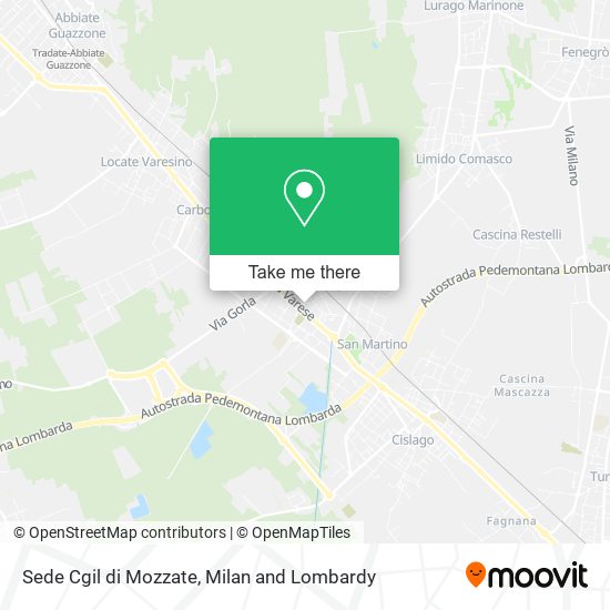 Sede Cgil di Mozzate map