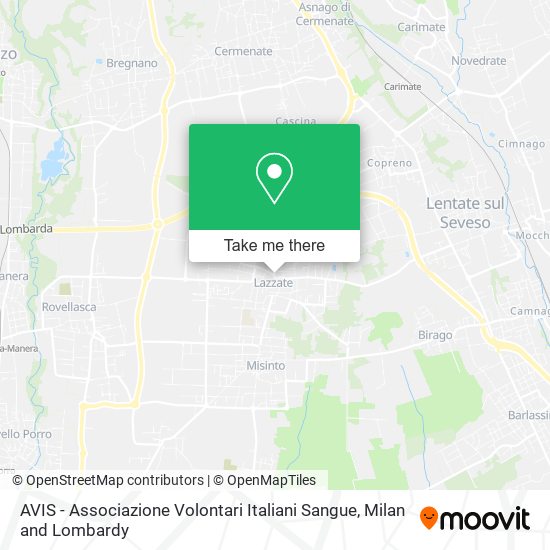AVIS - Associazione Volontari Italiani Sangue map