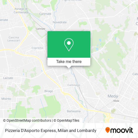 Pizzeria D'Asporto Express map