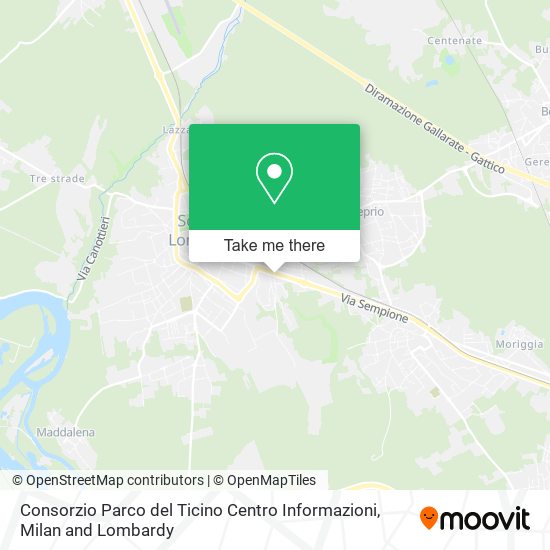 Consorzio Parco del Ticino Centro Informazioni map