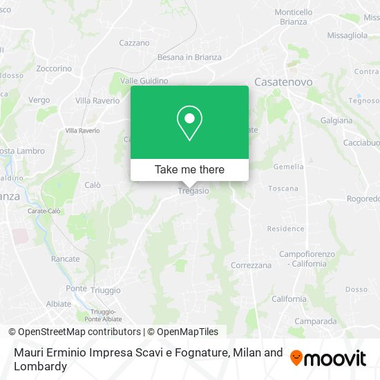Mauri Erminio Impresa Scavi e Fognature map
