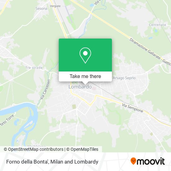 Forno della Bonta' map