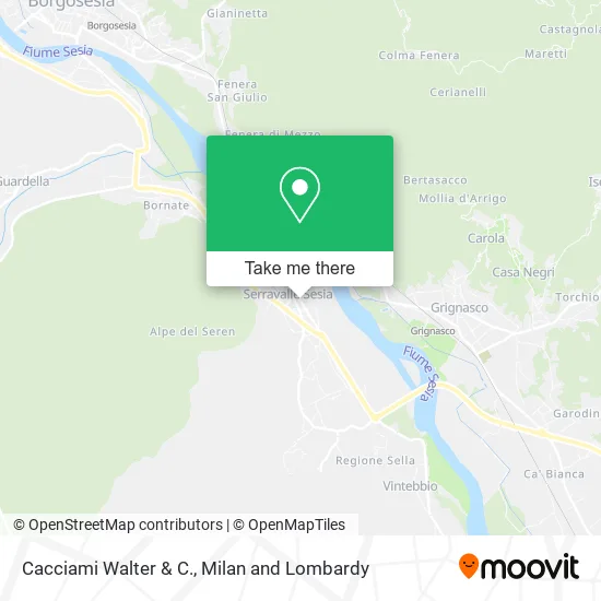 Cacciami Walter & C. map