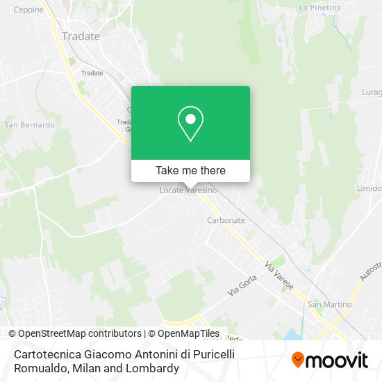 Cartotecnica Giacomo Antonini di Puricelli Romualdo map
