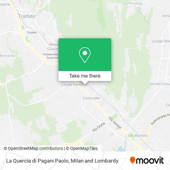 La Quercia di Pagani Paolo map