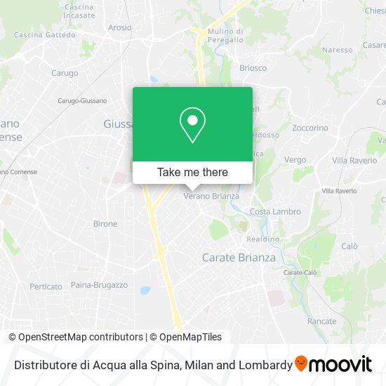 Distributore di Acqua alla Spina map