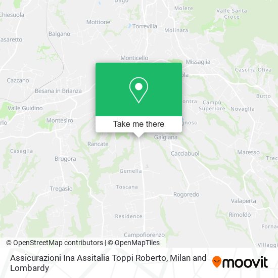 Assicurazioni Ina Assitalia Toppi Roberto map