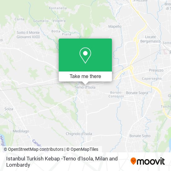 Istanbul Turkish Kebap -Terno d'Isola map