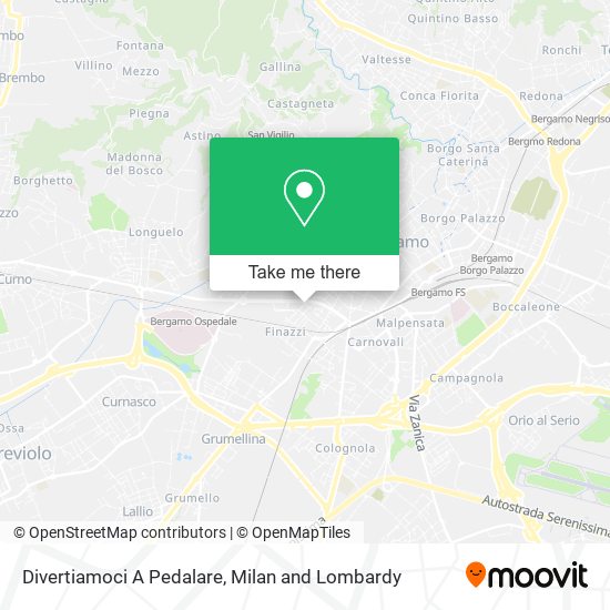 Divertiamoci A Pedalare map