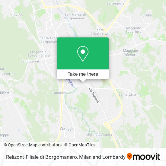 Relizont-Filiale di Borgomanero map
