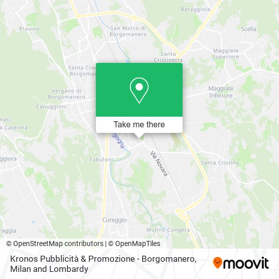 Kronos Pubblicità & Promozione - Borgomanero map