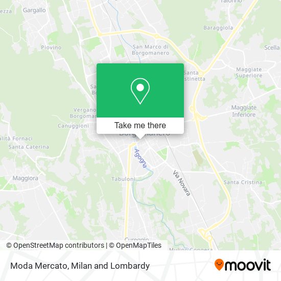 Moda Mercato map