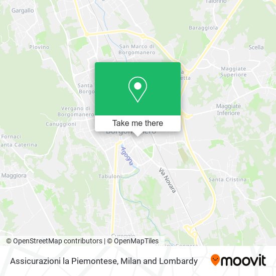 Assicurazioni la Piemontese map