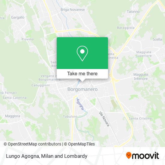Lungo Agogna map