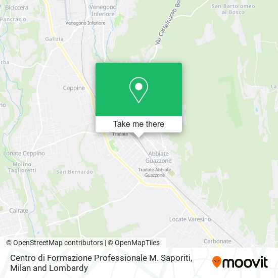 Centro di Formazione Professionale M. Saporiti map