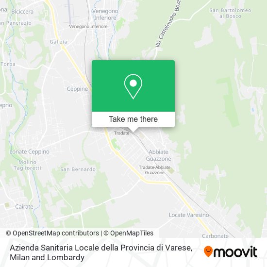 Azienda Sanitaria Locale della Provincia di Varese map