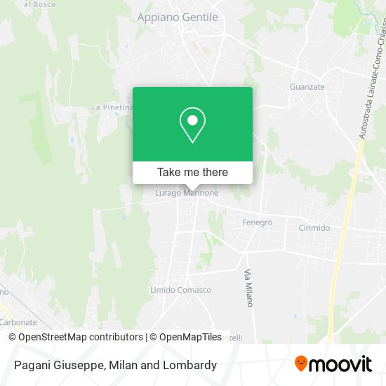 Pagani Giuseppe map
