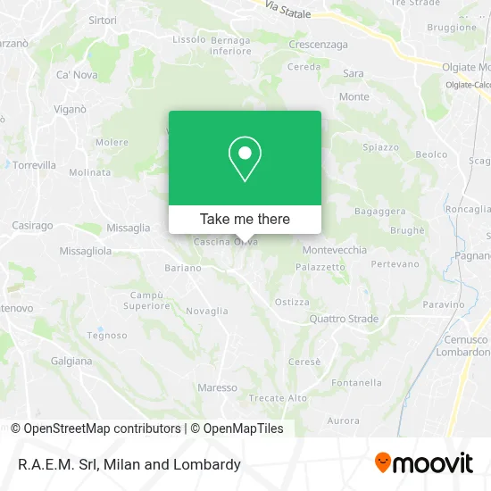 R.A.E.M. Srl map