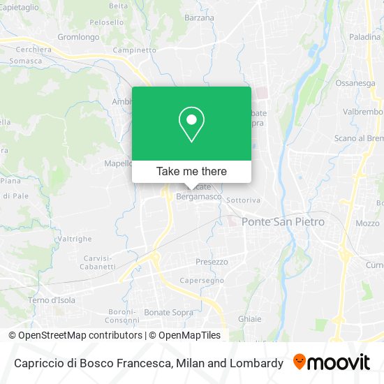 Capriccio di Bosco Francesca map