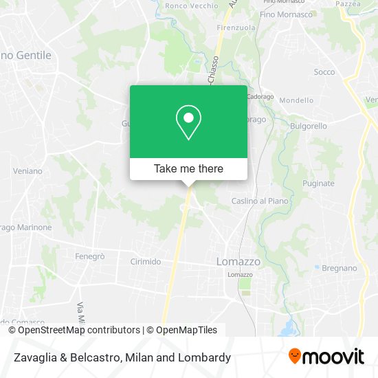 Zavaglia & Belcastro map