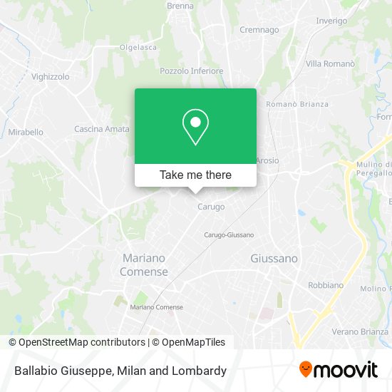 Ballabio Giuseppe map