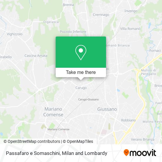 Passafaro e Somaschini map