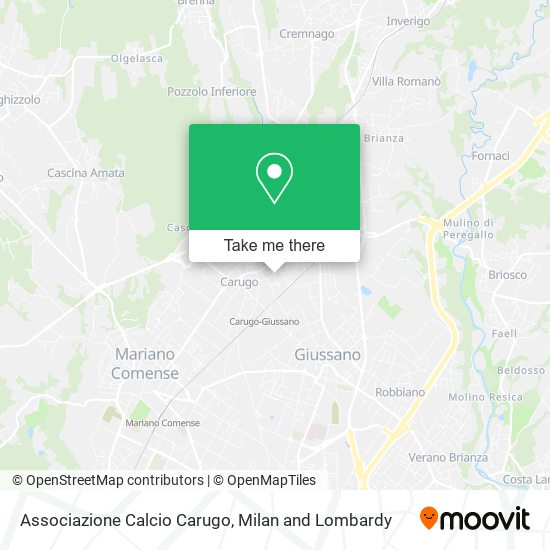 Associazione Calcio Carugo map
