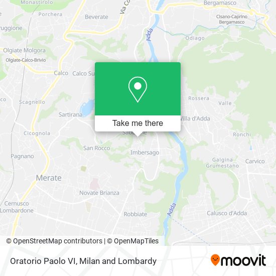 Oratorio Paolo VI map