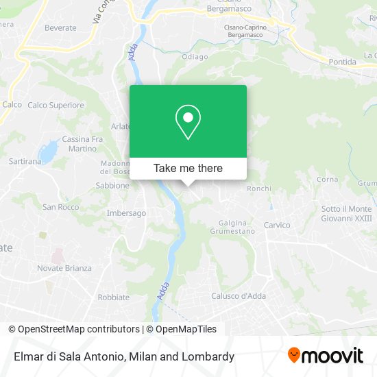 Elmar di Sala Antonio map